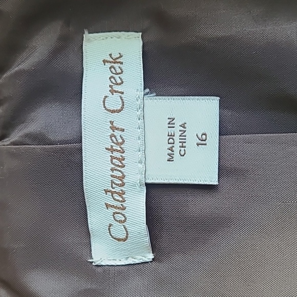 Coldwater Creek Brown Blazer size 16 - Picture 3 of 6